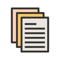 Documentation Filled Line Icon vector