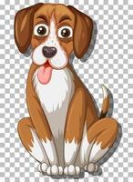 personaje de dibujos animados de perro beagle vector