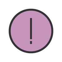Error Outline Filled Line Icon vector