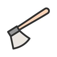 Axe Filled Line Icon vector