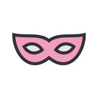 Eye Mask Filled Line Icon vector