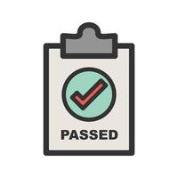 QC Passed Filled Line Icon