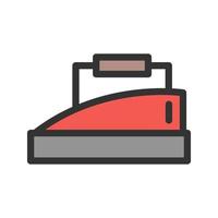 Heavy Iron Filled Line Icon vector