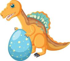 Cute Spinosaurus Dinosaur Cartoon vector