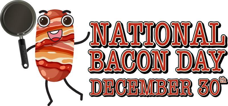 International bacon day poster template