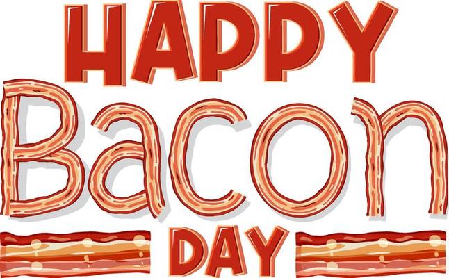 International bacon day poster template