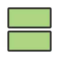 View Array Filled Line Icon vector