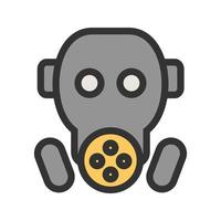 Poisonous Gas Filled Line Icon vector