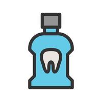 Mouth Wash Filled Line Icon vector