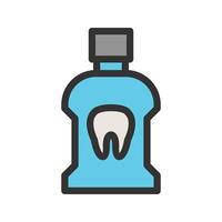 Mouth Wash Filled Line Icon vector