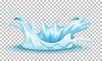 Water splash on grid background vector