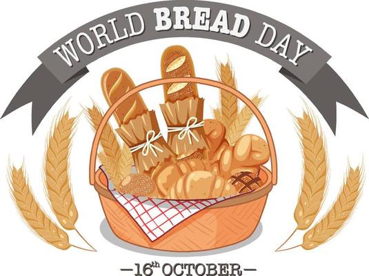 World bread day poster design