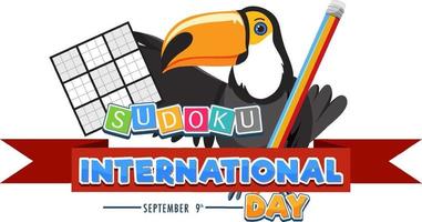 International Sudoku Day Poster Template vector