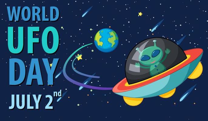 World UFO Day Poster Banner