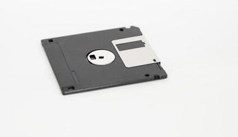 drive disc A black stroage data computer on white background photo