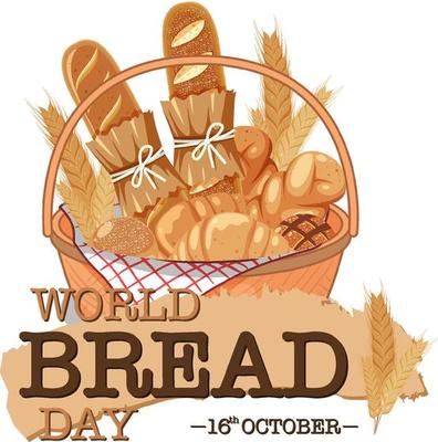 World bread day banner design