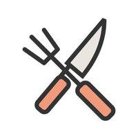 Sharp Tools Filled Line Icon vector
