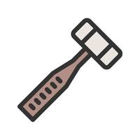 Mallet Filled Line Icon