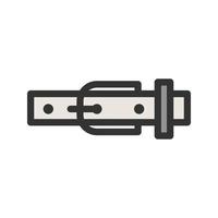 Belt Filled Line Icon vector