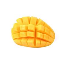 Mango slice isolated on white background photo