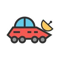 Vehicle Filled Line Icon vector