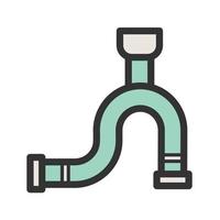 Pipeline Filled Line Icon vector