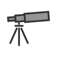 Telescope Filled Line Icon vector