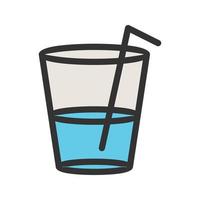 Drink I Filled Line Icon vector