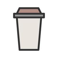 Coffee Cup Filled Line Icon vector