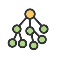 Web Convertion Filled Line Icon vector
