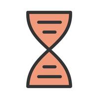 DNA Structure Filled Line Icon vector