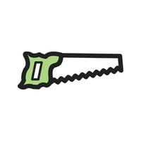 Handsaw Filled Line Icon vector