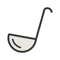 Ladle Filled Line Icon vector