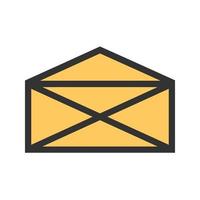 Mail Filled Line Icon vector