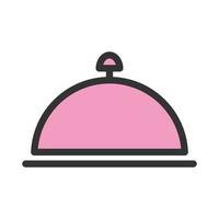 Dinner II Filled Line Icon vector