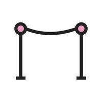 Limit Filled Line Icon vector