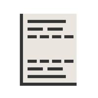 Gantt Chart Filled Line Icon vector