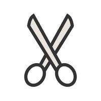 Scissors Filled Line Icon vector