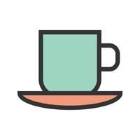 Coffee Mug I Filled Line Icon vector