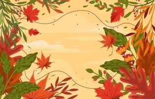 Fallen Leaves Background vector