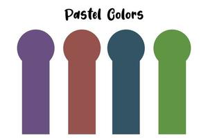 Pastel Color Selection Background Design Paint Color Catalog vector