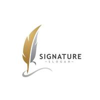 Feather logo concepts  Creative Feather logo design vector