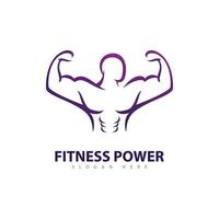 plantilla de diseño de logotipo de gimnasio, símbolos creativos del club de fitness vector