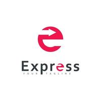 Modern Express vector logo design, Arrow business logo icon design template