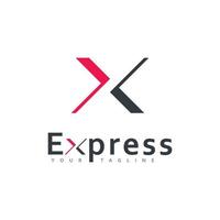 Modern Express vector logo design, Arrow business logo icon design template