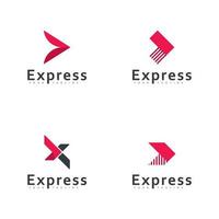 Modern Express vector logo design, Arrow business logo icon design template