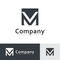 Diseño de vector de logotipo m y v mv, diseño de vector de logotipo inicial creativo