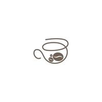 Coffee icon logo design illustration template vector