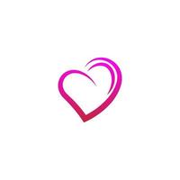 Love icon logo illustration design template vector