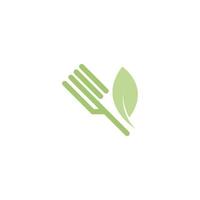 Fork icon logo flat design illustration vector